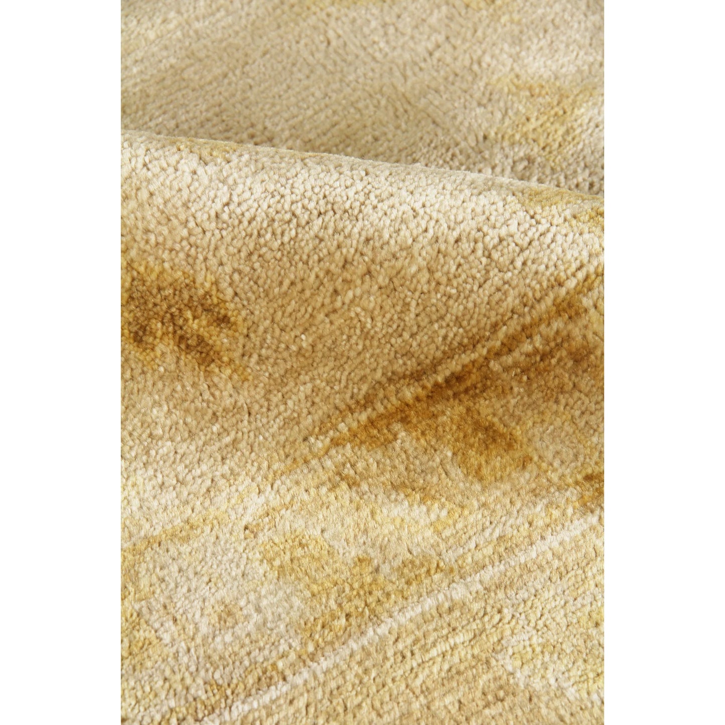 023 SI-2385742,SI-2385743 | Closeup | Antique Weave Oushak Rug VIII by Exquisite Rugs in ivory, brown, rust. Made from new zealand wool in a unique style.