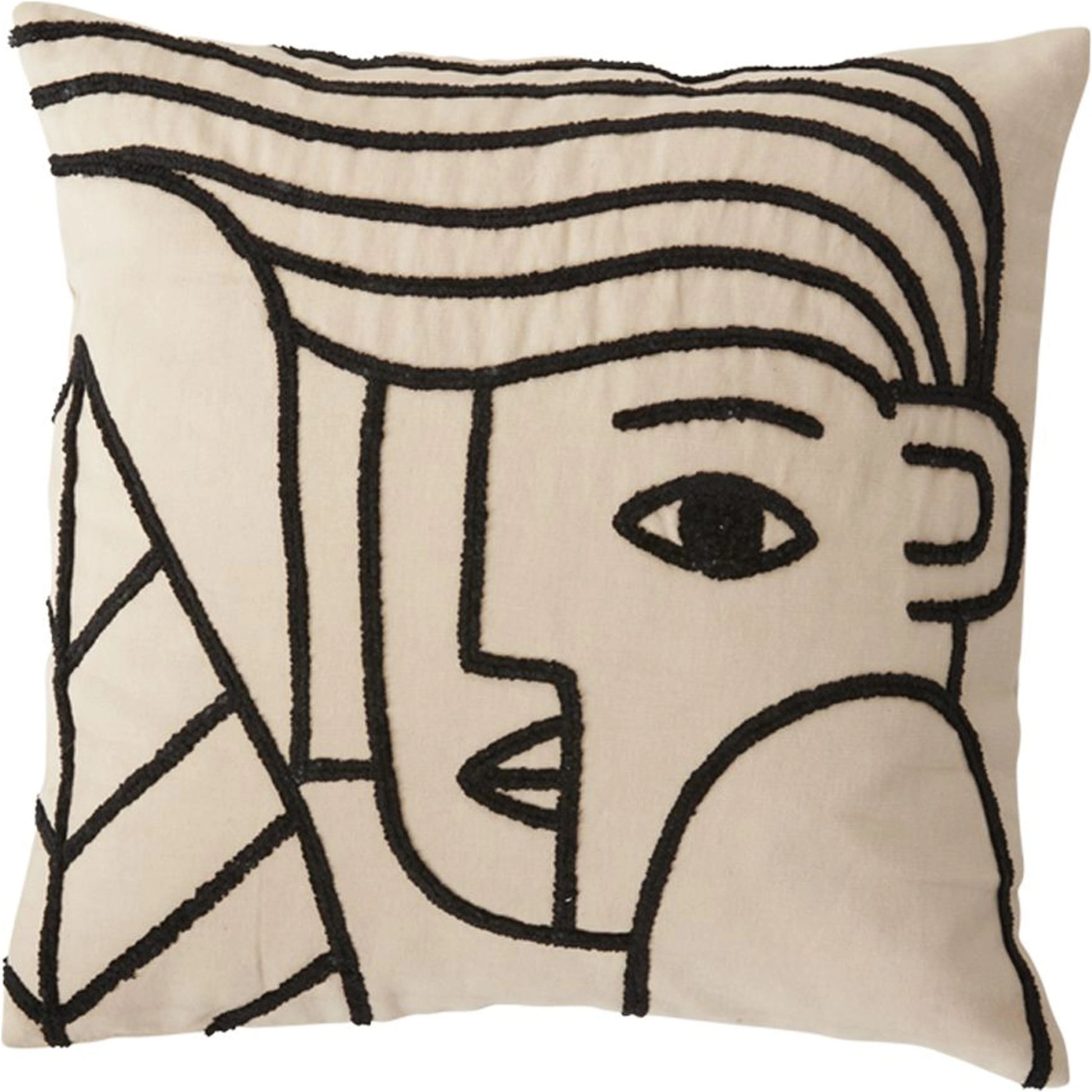 Soraya Pillow by Accent Decor in off-white. Made from natural fibers in a modern style.