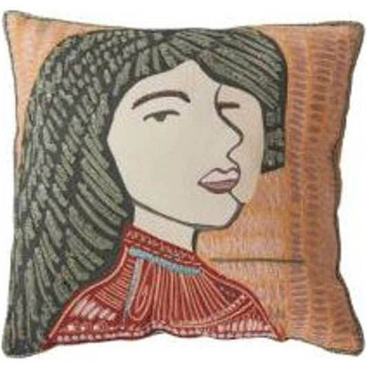 Laelia Pillow by Accent Decor in multicolor. Made from natural fibers in a modern style.