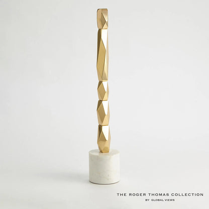 Facet Block Sculpture by Global Views. Made from unique in a unique style.