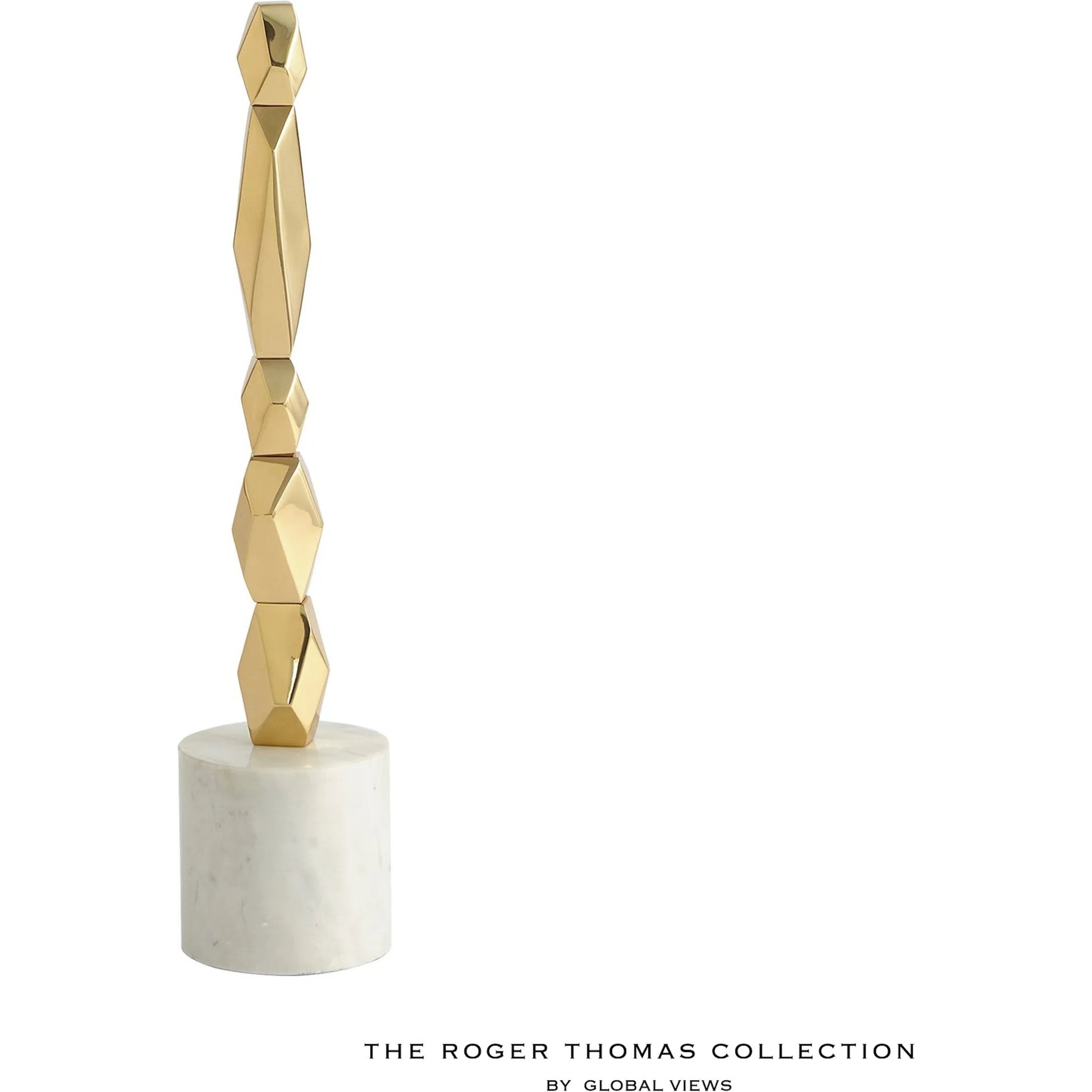 Facet Block Sculpture by Global Views. Made from unique in a unique style.
