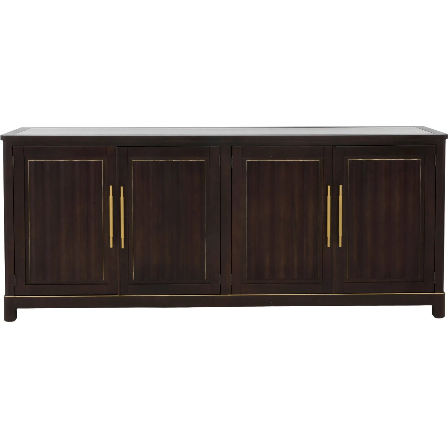 011 SI-2636076 | Additional Silo | Matteo Aria Four Door Credenza by Fairfield Chair. Made from crystal wood grain stone, beech solids, veneers in a unique style.