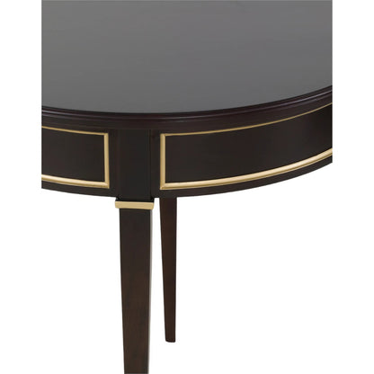 Matteo Linea Round End Table by Fairfield Chair. Made from beech solids, veneers in a unique style.