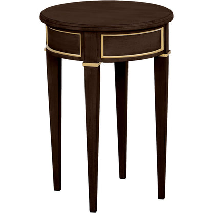 Matteo Linea Round Drink Table by Fairfield Chair. Made from beech solids, veneers in a unique style.