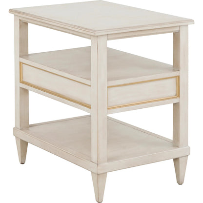 Matteo Linea Rectangle 1-Drawer Open End Table by Fairfield Chair. Made from beech solids, veneers in a unique style.