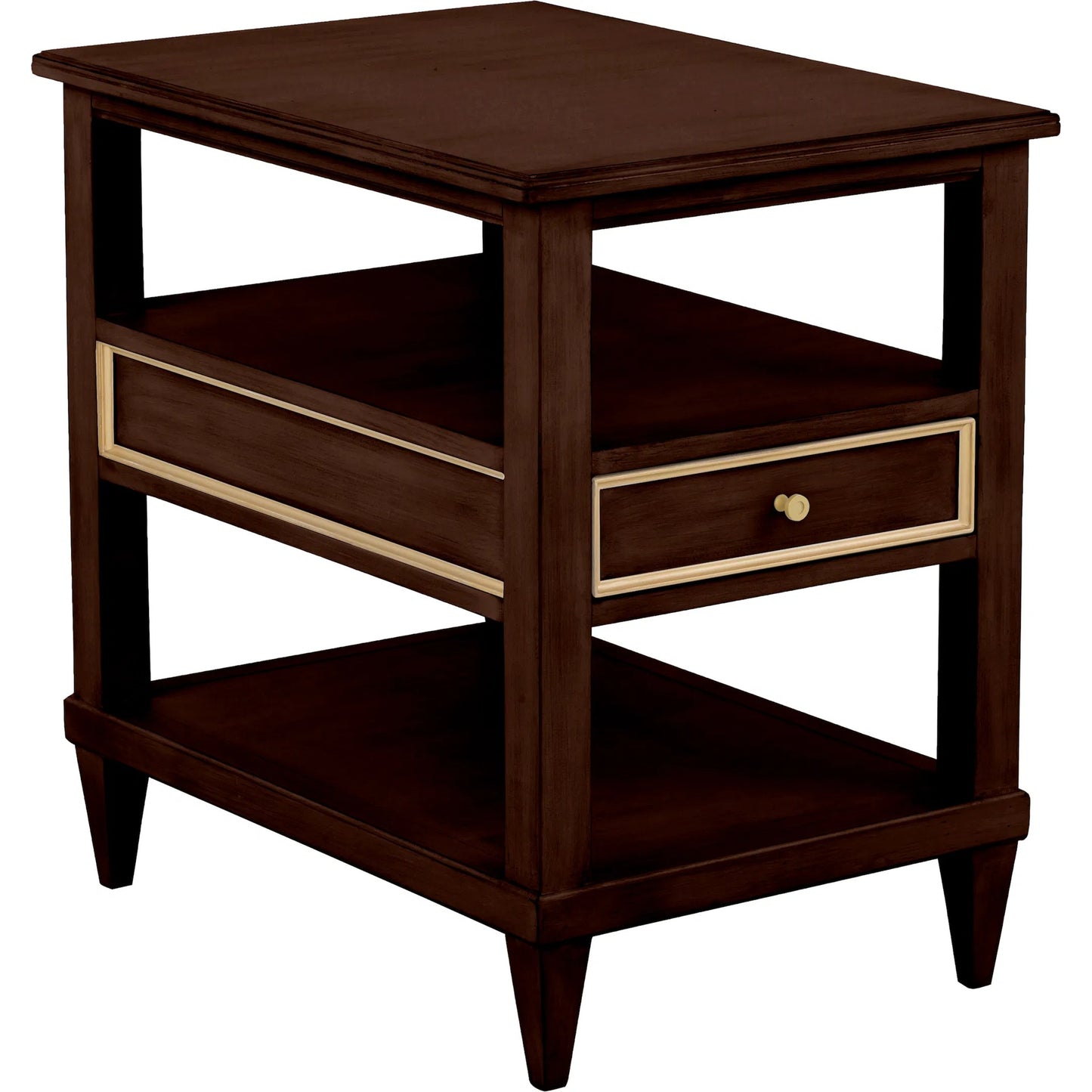 007 SI-2636082 | Primary Silo | Matteo Linea Rectangle 1-Drawer Open End Table by Fairfield Chair. Made from beech solids, veneers in a unique style.
