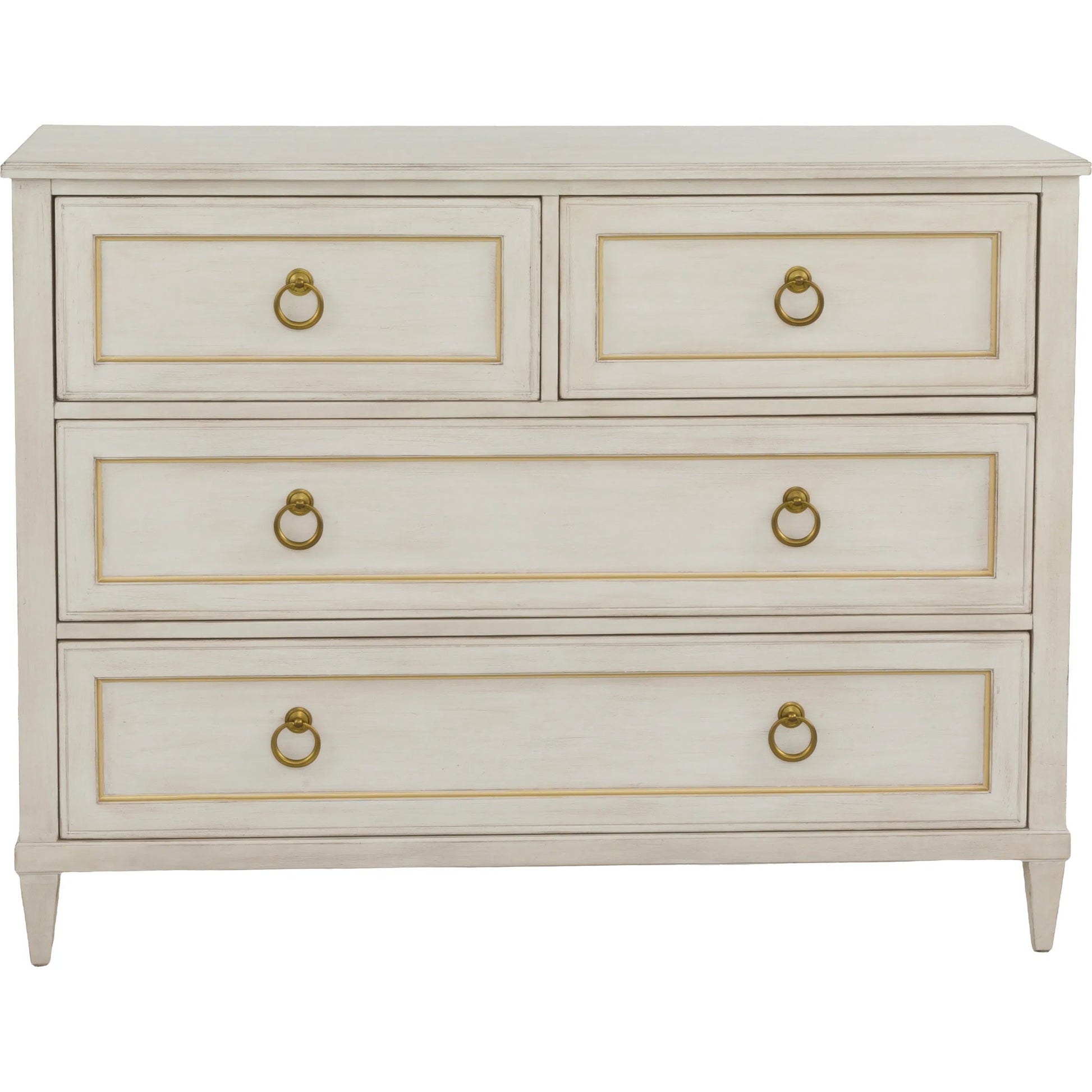 Matteo Palazzo 4-Drawer Chest by Fairfield Chair. Made from beech solids, veneers in a unique style.