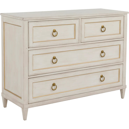 Matteo Palazzo 4-Drawer Chest by Fairfield Chair. Made from beech solids, veneers in a unique style.