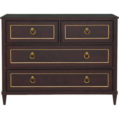 Matteo Palazzo 4-Drawer Chest by Fairfield Chair. Made from beech solids, veneers in a unique style.