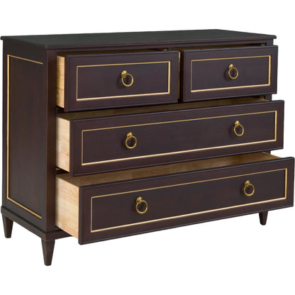 Matteo Palazzo 4-Drawer Chest by Fairfield Chair. Made from beech solids, veneers in a unique style.