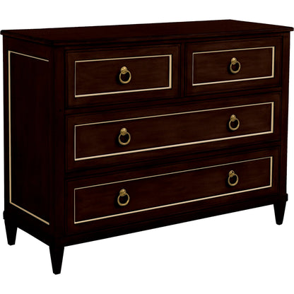 Matteo Palazzo 4-Drawer Chest by Fairfield Chair. Made from beech solids, veneers in a unique style.