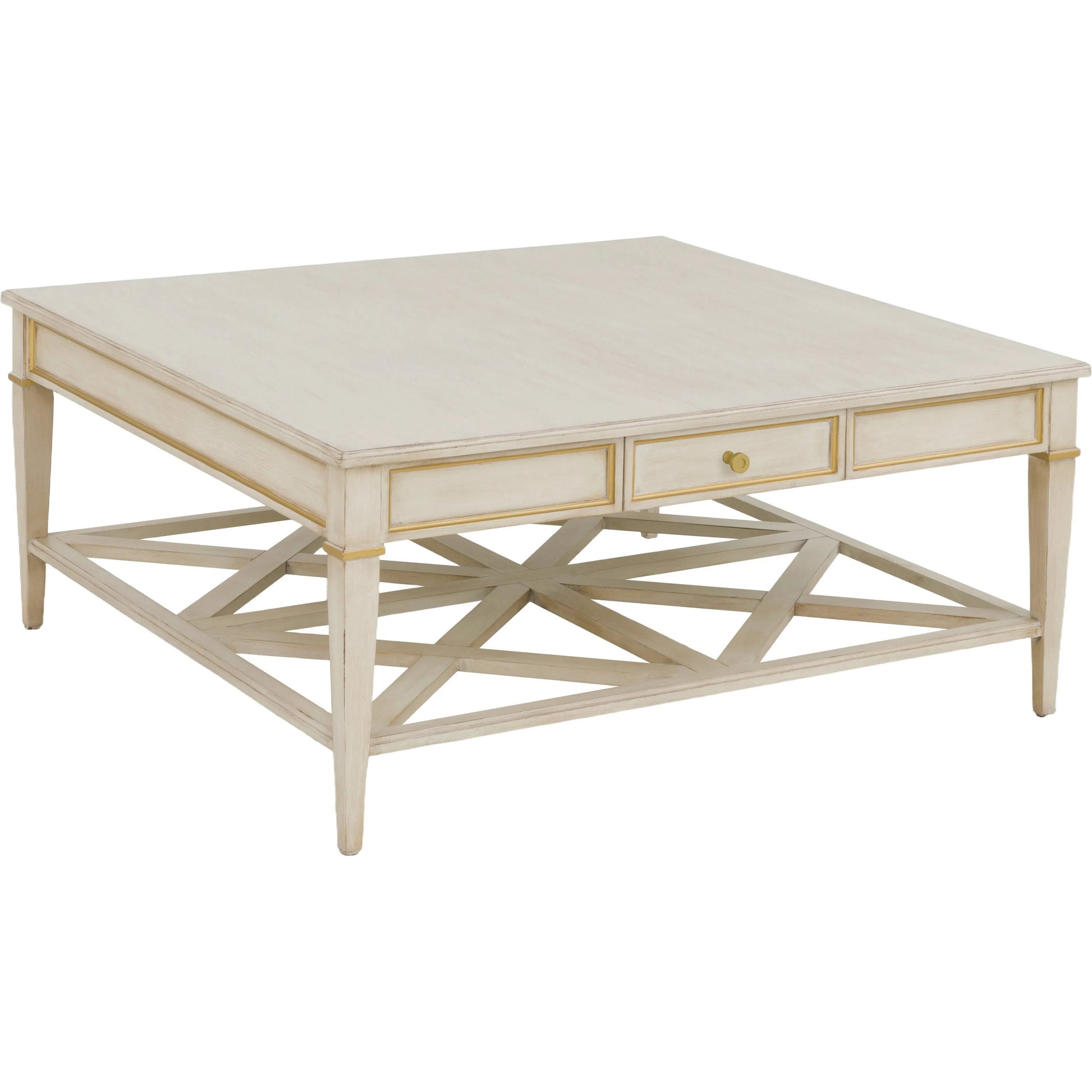 Matteo Linea Square 1-Drawer Cocktail Table by Fairfield Chair. Made from beech solids, veneers in a unique style.