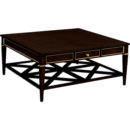 Matteo Linea Square 1-Drawer Cocktail Table by Fairfield Chair. Made from beech solids, veneers in a unique style.