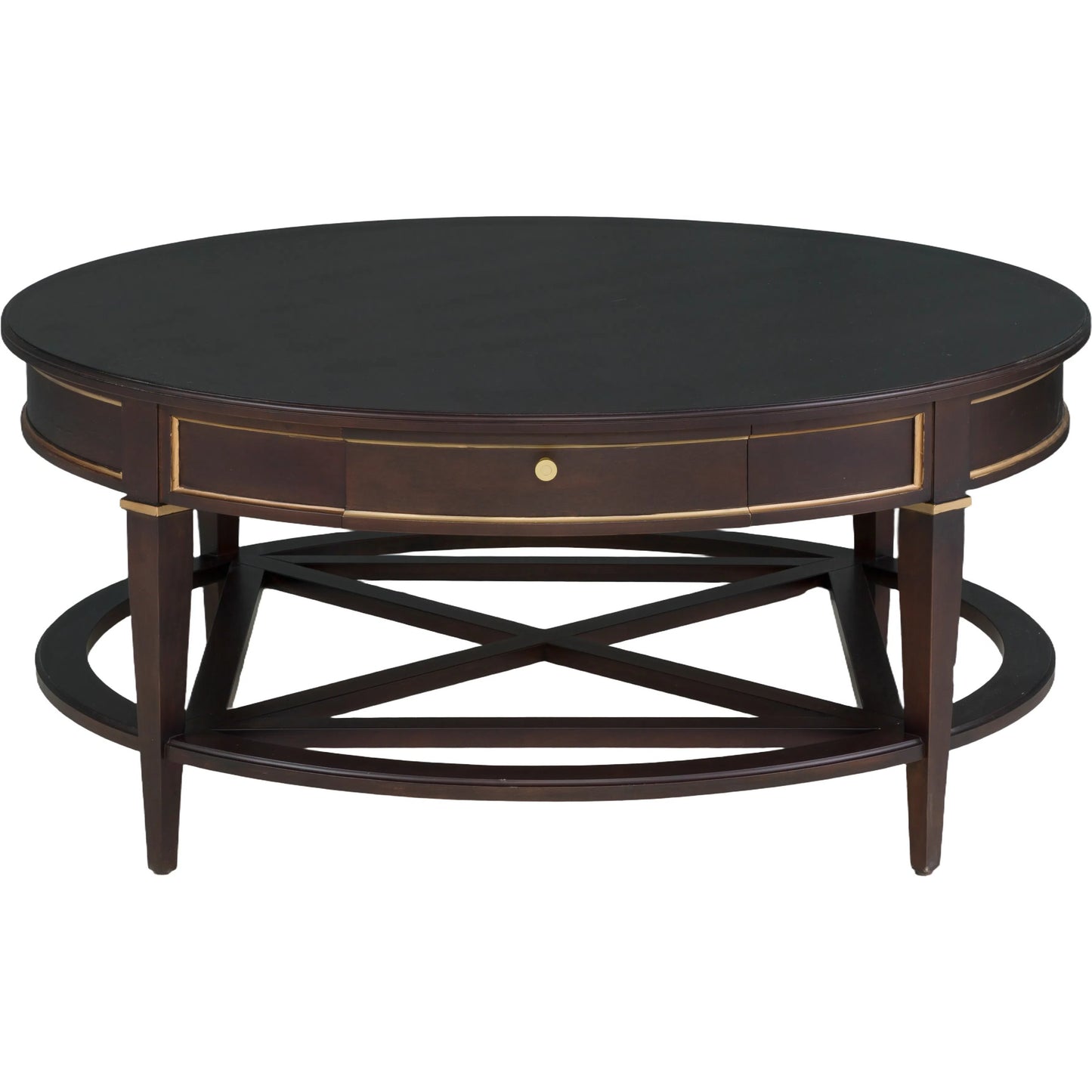 010 SI-2636090 | Additional Silo | Matteo Linea Round 1-Drawer Cocktail Table by Fairfield Chair. Made from beech solids, veneers in a unique style.