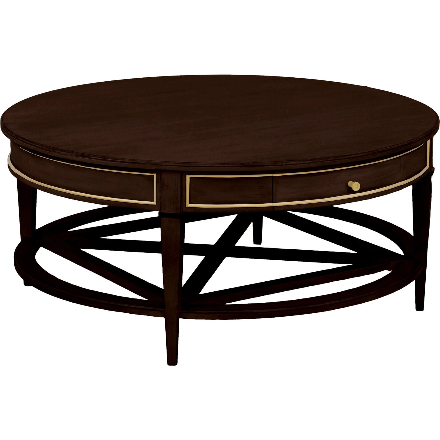 007 SI-2636090 | Primary Silo | Matteo Linea Round 1-Drawer Cocktail Table by Fairfield Chair. Made from beech solids, veneers in a unique style.