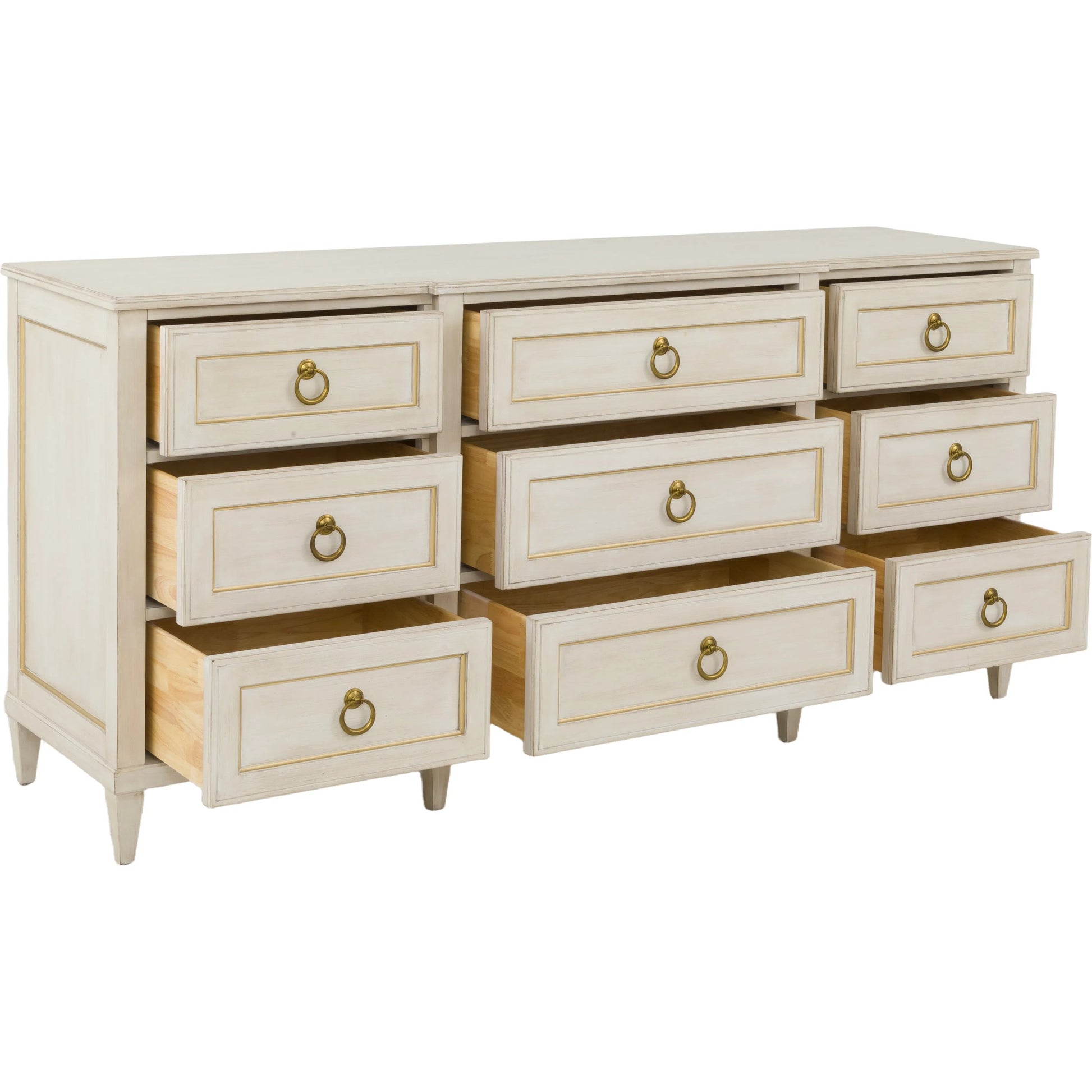 Matteo Palazzo 9-Drawer Dresser by Fairfield Chair. Made from beech solids, veneers in a unique style.