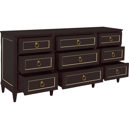 Matteo Palazzo 9-Drawer Dresser by Fairfield Chair. Made from beech solids, veneers in a unique style.