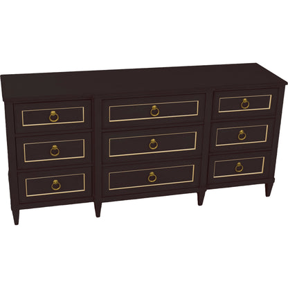 Matteo Palazzo 9-Drawer Dresser by Fairfield Chair. Made from beech solids, veneers in a unique style.