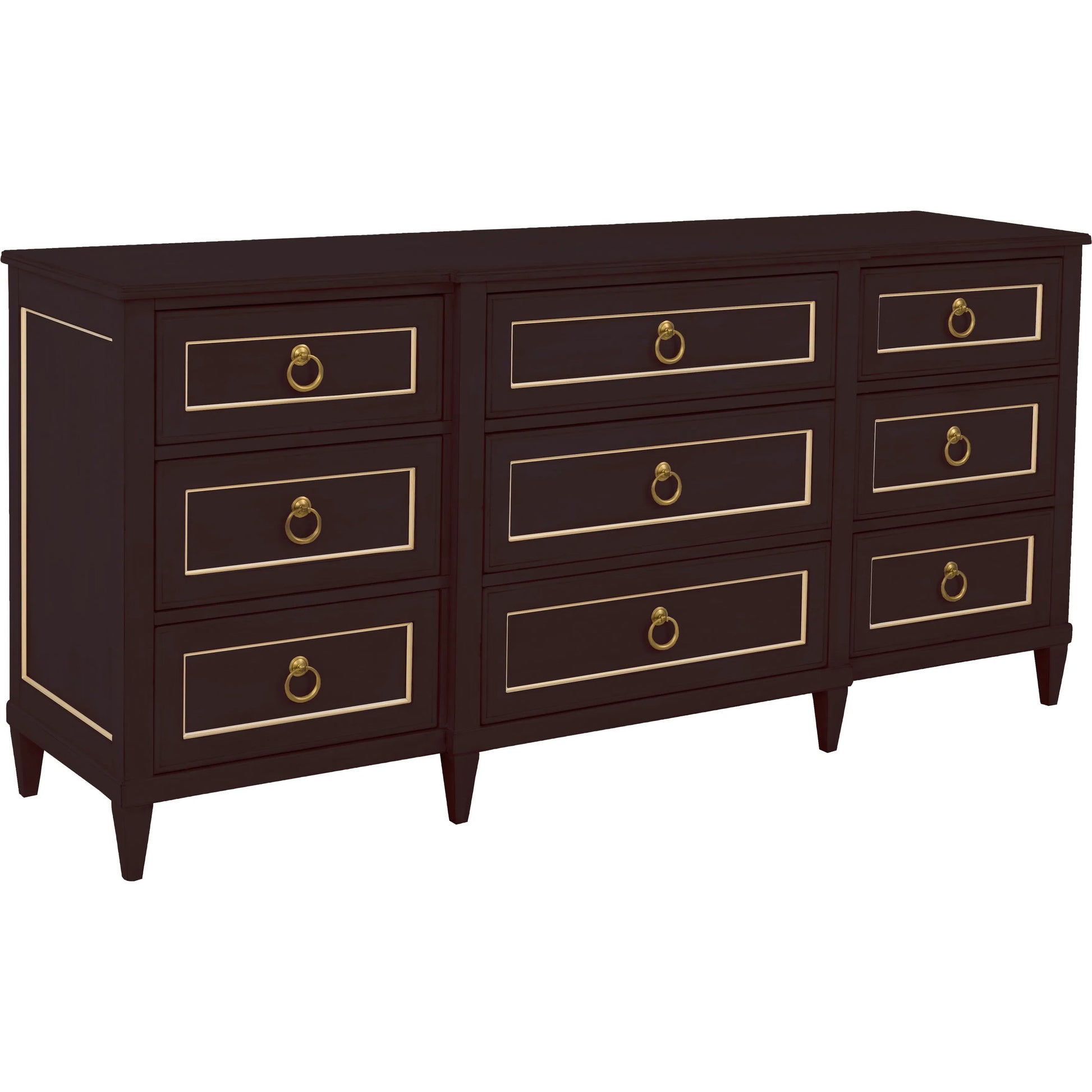 Matteo Palazzo 9-Drawer Dresser by Fairfield Chair. Made from beech solids, veneers in a unique style.