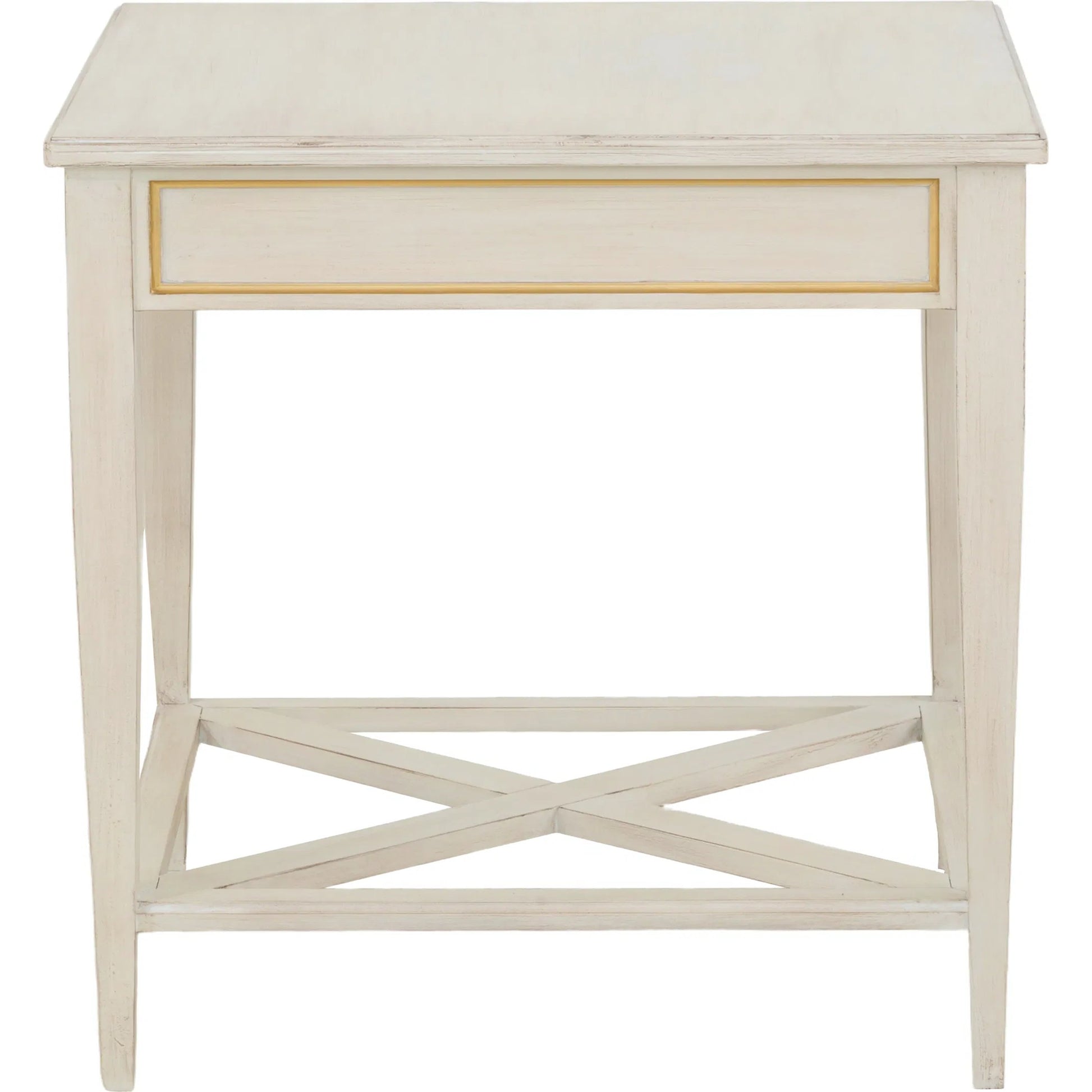 Matteo Linea Rectangular 1-Drawer End Table by Fairfield Chair. Made from beech solids, veneers in a unique style.