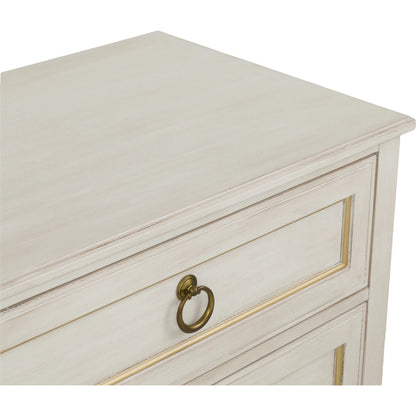 Matteo Palazzo 3-Drawer Nightstand by Fairfield Chair. Made from beech solids, veneers in a unique style.