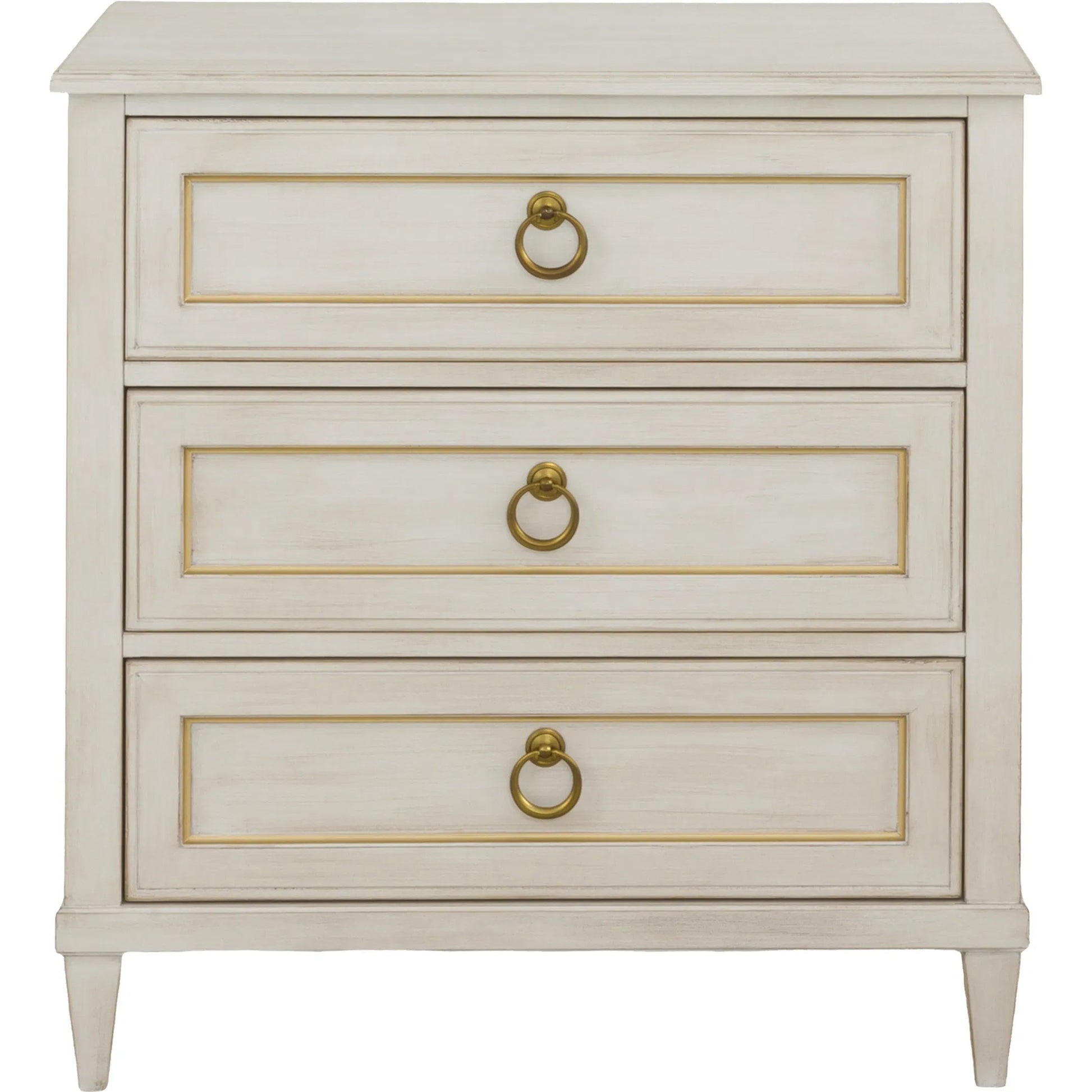 Matteo Palazzo 3-Drawer Nightstand by Fairfield Chair. Made from beech solids, veneers in a unique style.