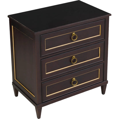 Matteo Palazzo 3-Drawer Nightstand by Fairfield Chair. Made from beech solids, veneers in a unique style.