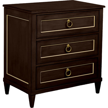 Matteo Palazzo 3-Drawer Nightstand by Fairfield Chair. Made from beech solids, veneers in a unique style.