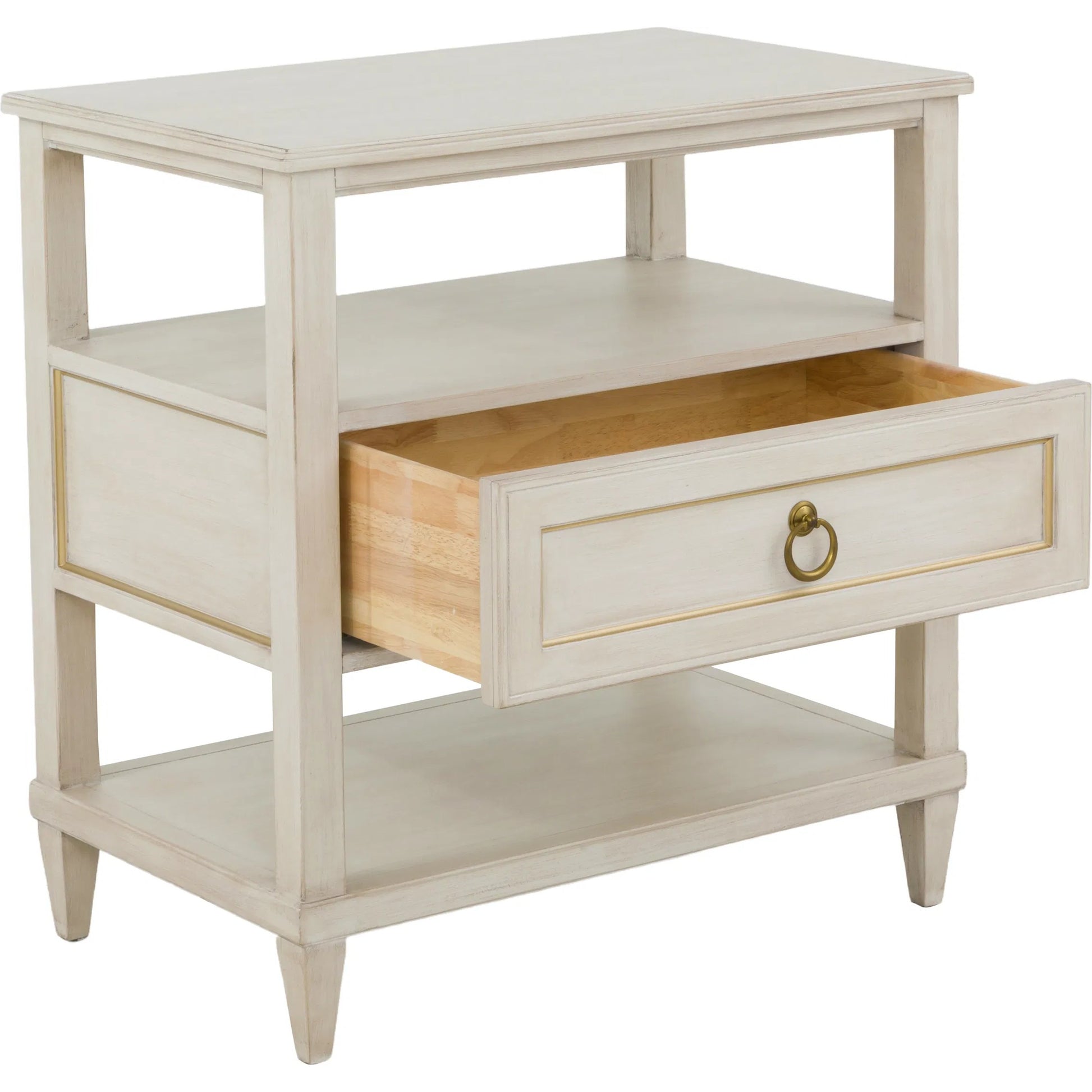 Matteo Palazzo 1-Drawer Nightstand by Fairfield Chair. Made from beech solids, veneers in a unique style.