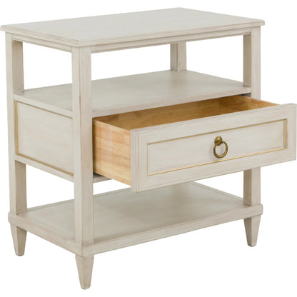 Matteo Palazzo 1-Drawer Nightstand by Fairfield Chair. Made from beech solids, veneers in a unique style.