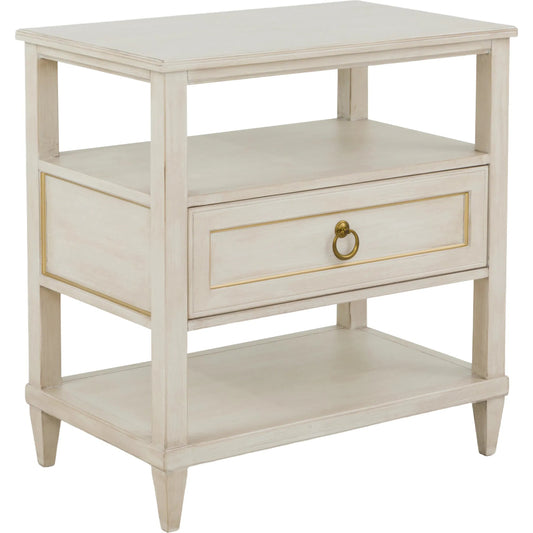 Matteo Palazzo 1-Drawer Nightstand by Fairfield Chair. Made from beech solids, veneers in a unique style.