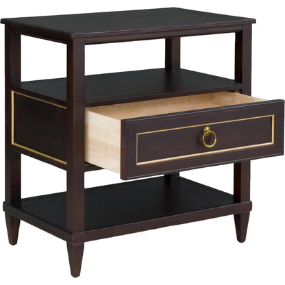 Matteo Palazzo 1-Drawer Nightstand by Fairfield Chair. Made from beech solids, veneers in a unique style.