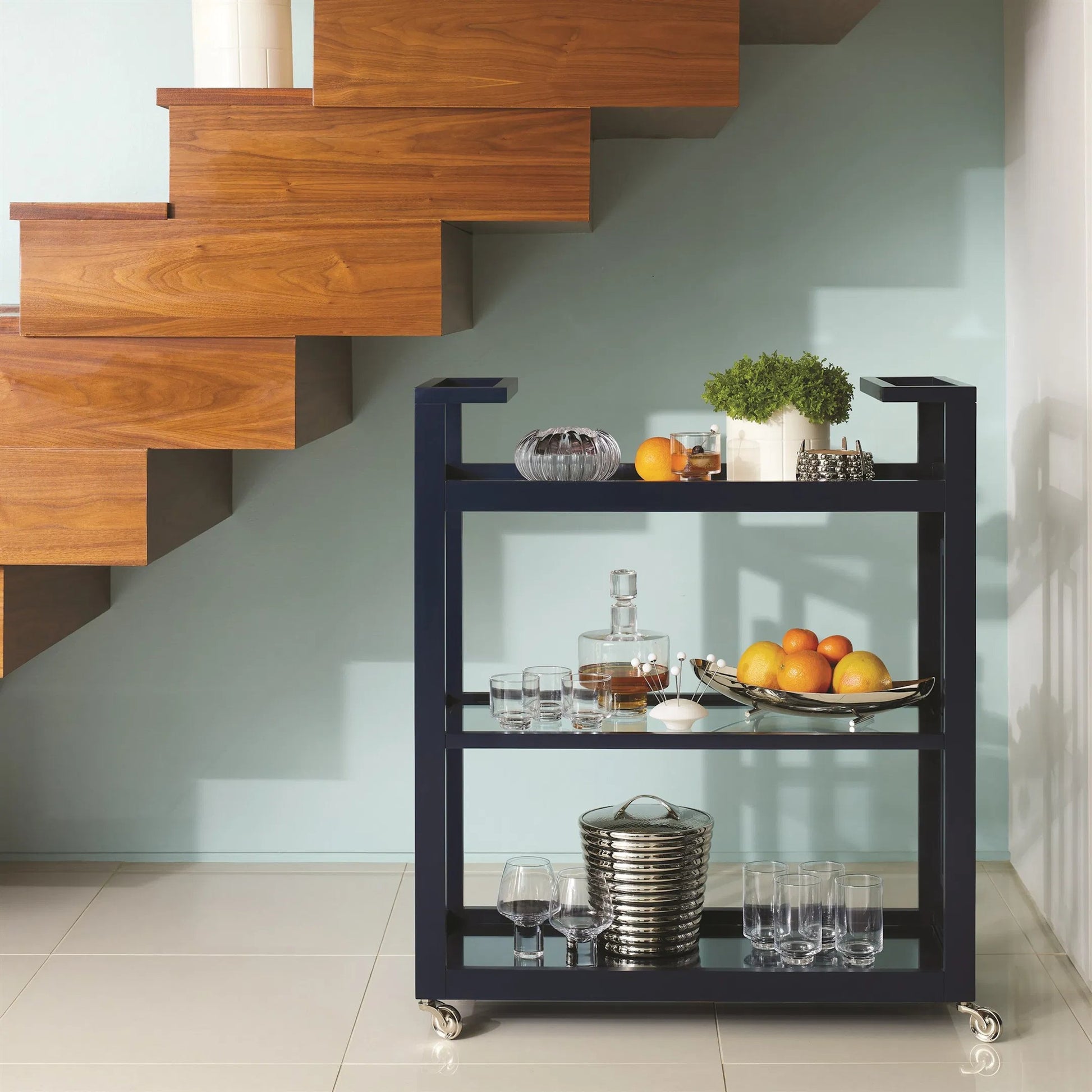 Boat Bowl by Global Views in nickel. Made from solid steel in a modern style.