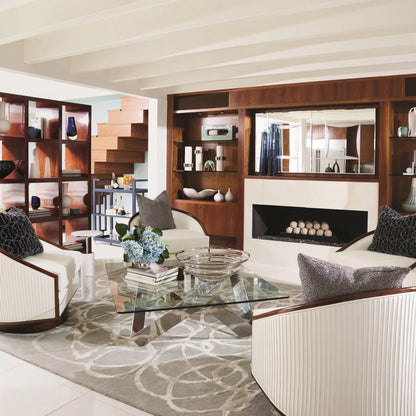 Saturn Bowl by Global Views. Made from art glass in a transitional style.