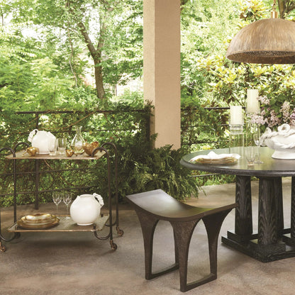 Shanghai Stool by Global Views in bronze. Made from cast iron, iron in a eclectic & global style.