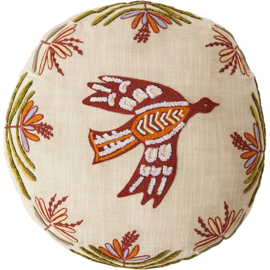 Andalusia Pillow by Accent Decor in off-white. Made from natural fibers in a modern style.