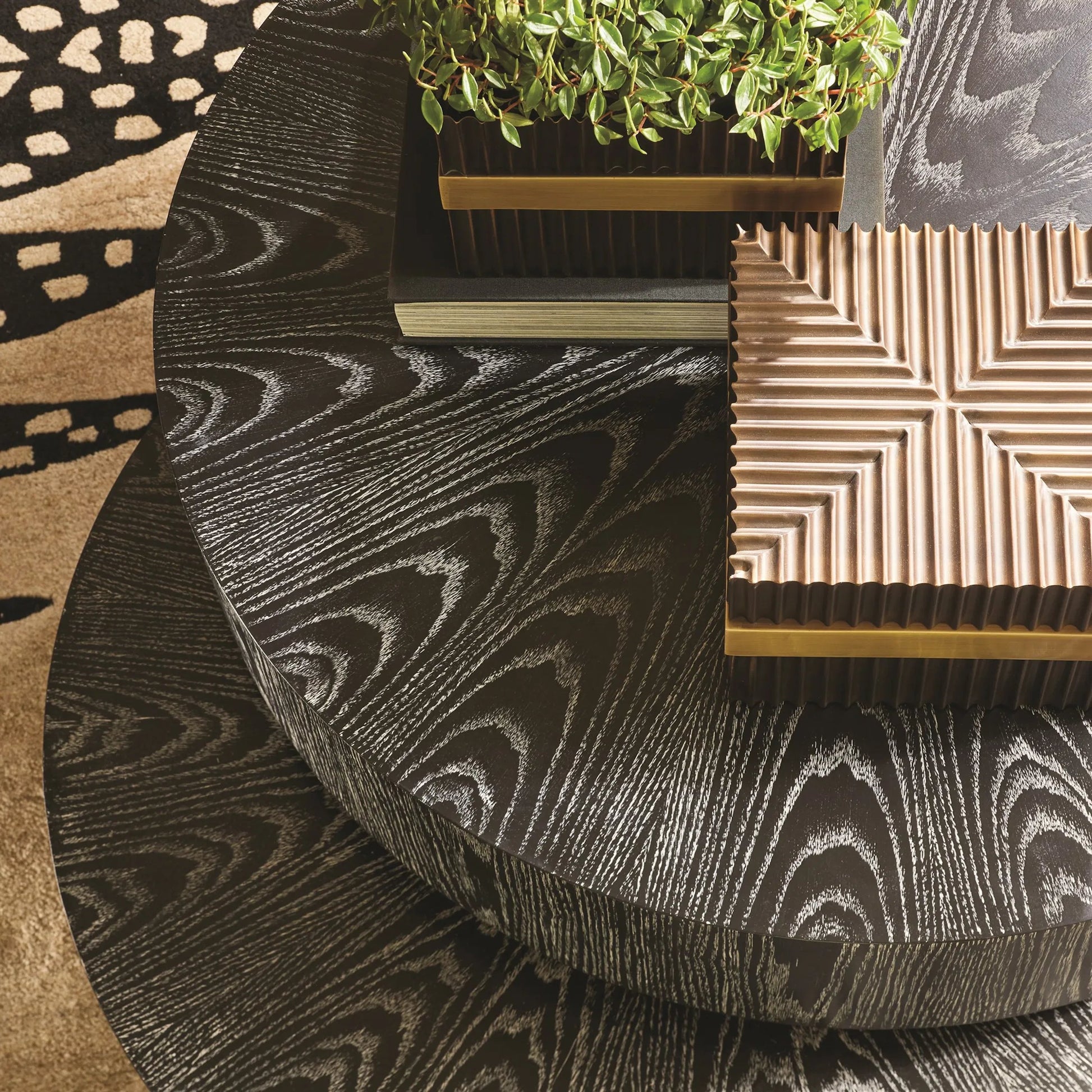 Magic Flute Square Box by Global Views in brass, bronze. Made from brass, mild steel in a modern style.