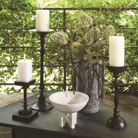 Thophile Candle Holder by Global Views. Made from unique in a transitional style.