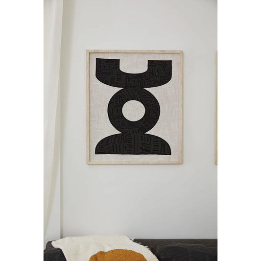 Merritt Wall Art II by Accent Decor in white. Made from natural fibers in a modern style.