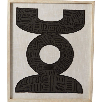 Merritt Wall Art II by Accent Decor in white. Made from natural fibers in a modern style.