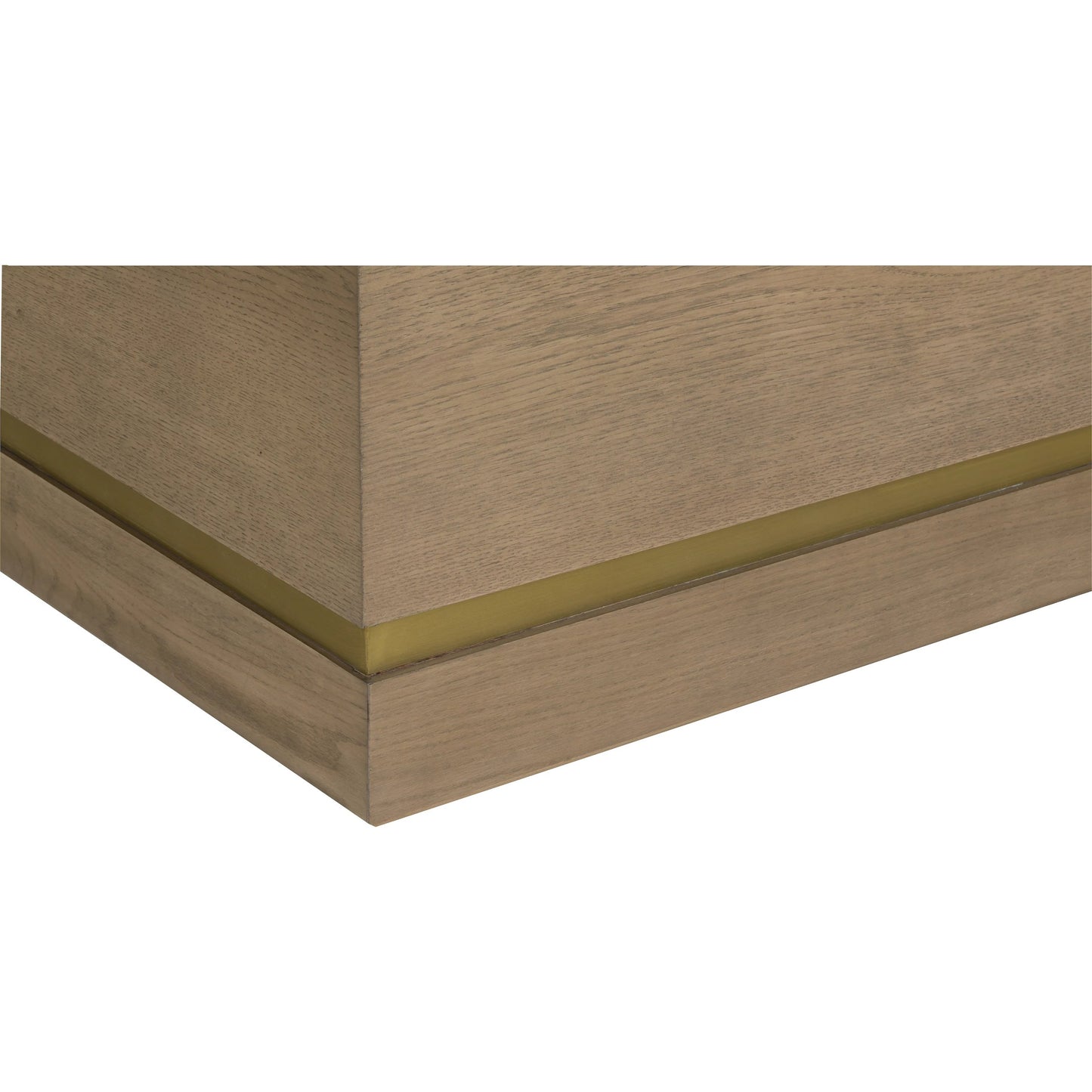 007 SI-2635767 | Closeup | Everett Dining Table by Fairfield Chair in brown and biscotti. Made from red oak solids, veneers in a unique style.