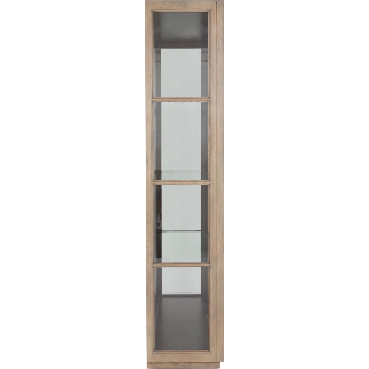 005 SI-2635768 | Additional Silo | Everett Curio Cabinet by Fairfield Chair in brown and biscotti. Made from red oak in a unique style.