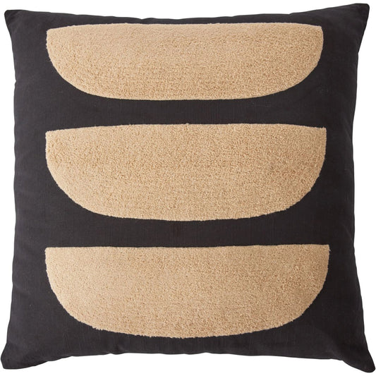 Aldrich Pillow by Accent Decor in black. Made from natural fibers in a modern style.