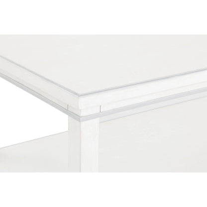 Camille Console Table by Fairfield Chair in white. Made from rubberwood solids in a unique style.