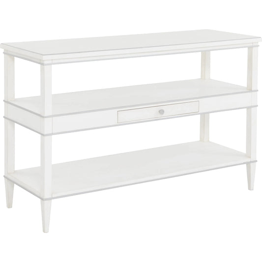 000 SI-2636023 | Primary Silo | Camille Console Table by Fairfield Chair in white. Made from rubberwood solids in a unique style.