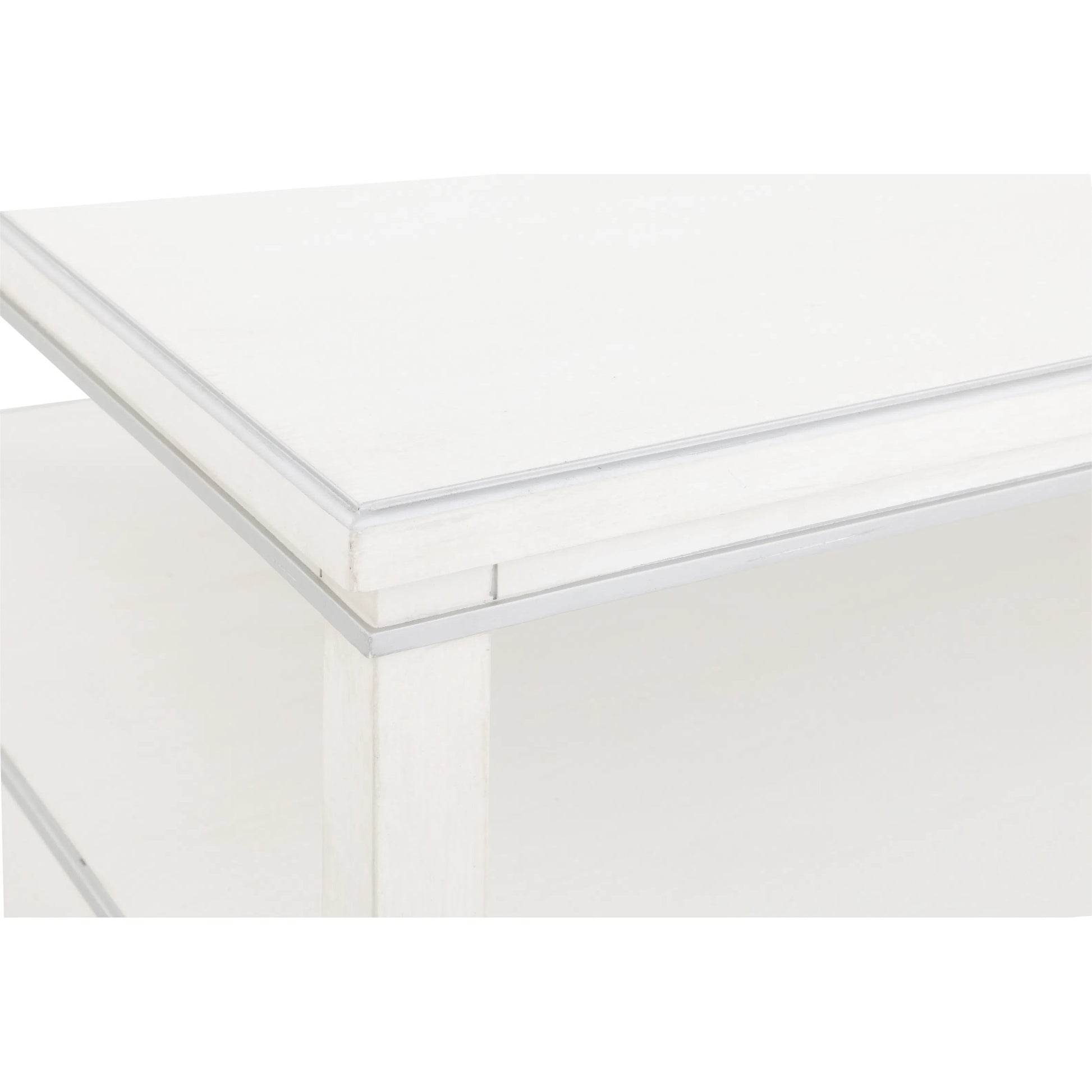 Camille Cocktail Table by Fairfield Chair in white. Made from rubberwood solids in a unique style.
