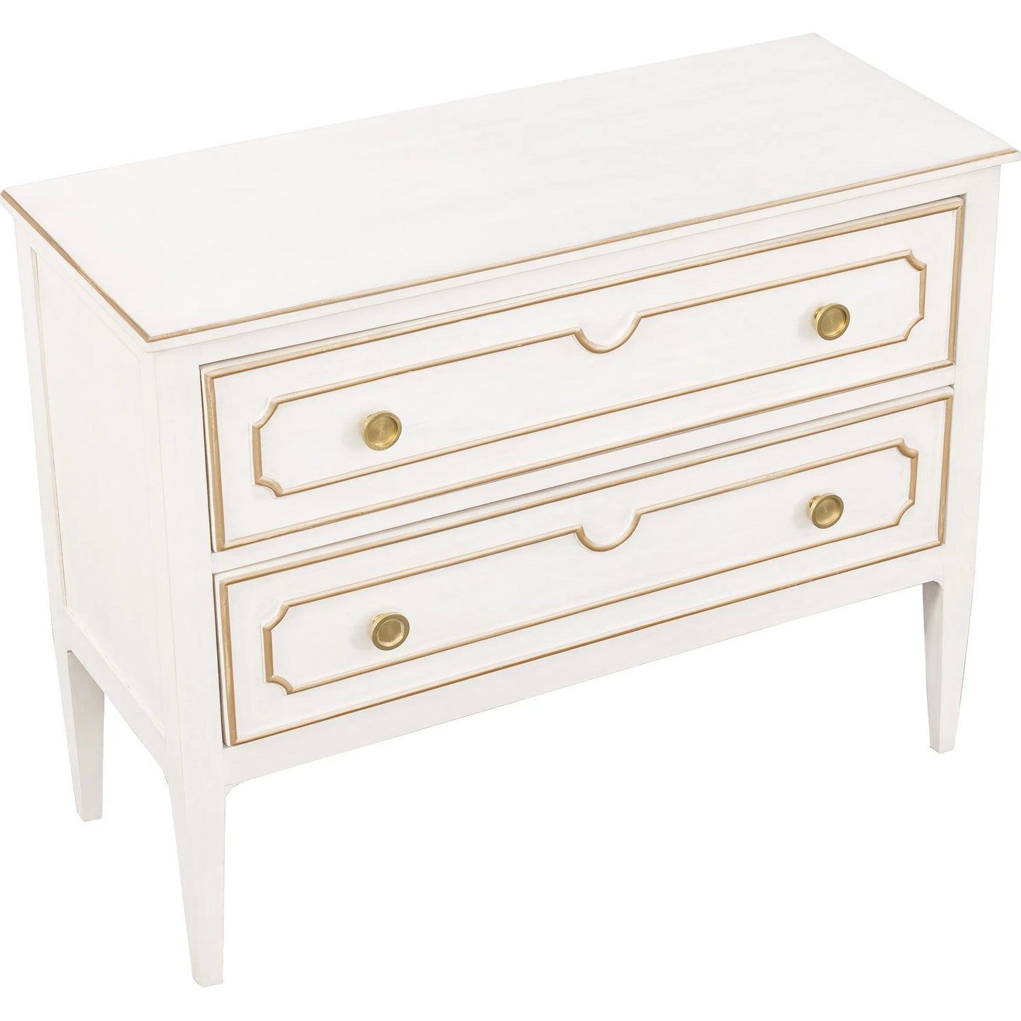 010 SI-2636020 | Additional Silo | Camille Chest by Fairfield Chair in white. Made from walnut solids, veneers in a unique style.