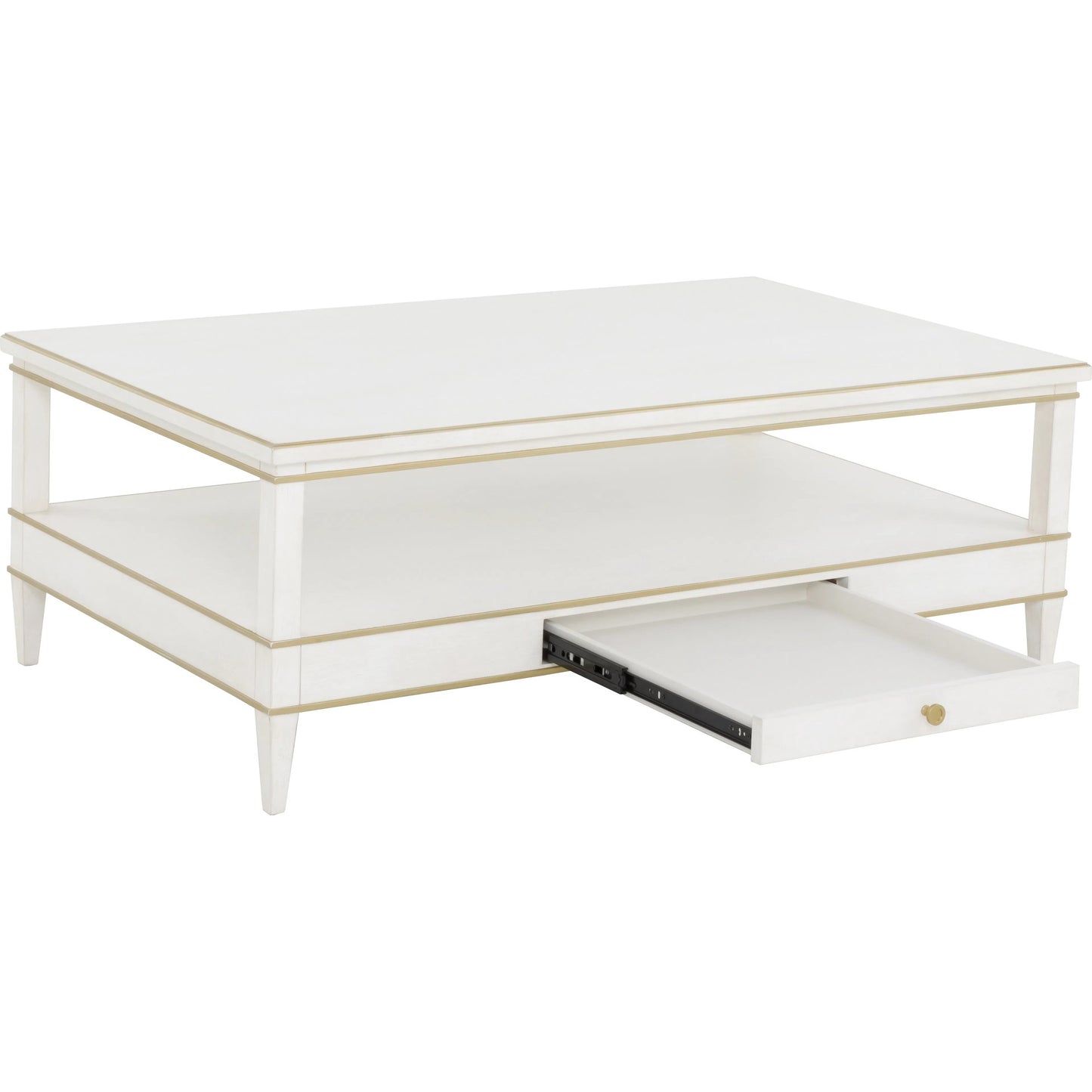 009 SI-2636022 | Additional Silo | Camille Cocktail Table by Fairfield Chair in white. Made from rubberwood solids in a unique style.