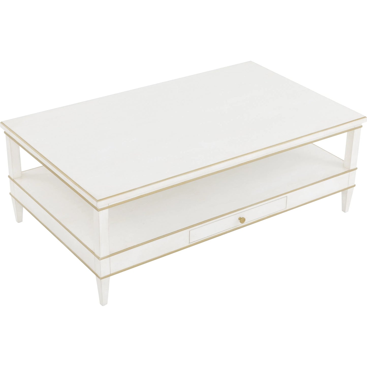 013 SI-2636022 | Additional Silo | Camille Cocktail Table by Fairfield Chair in white. Made from rubberwood solids in a unique style.