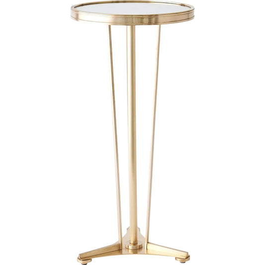 French Moderne Side Table by Global Views. Made from unique in a transitional style.